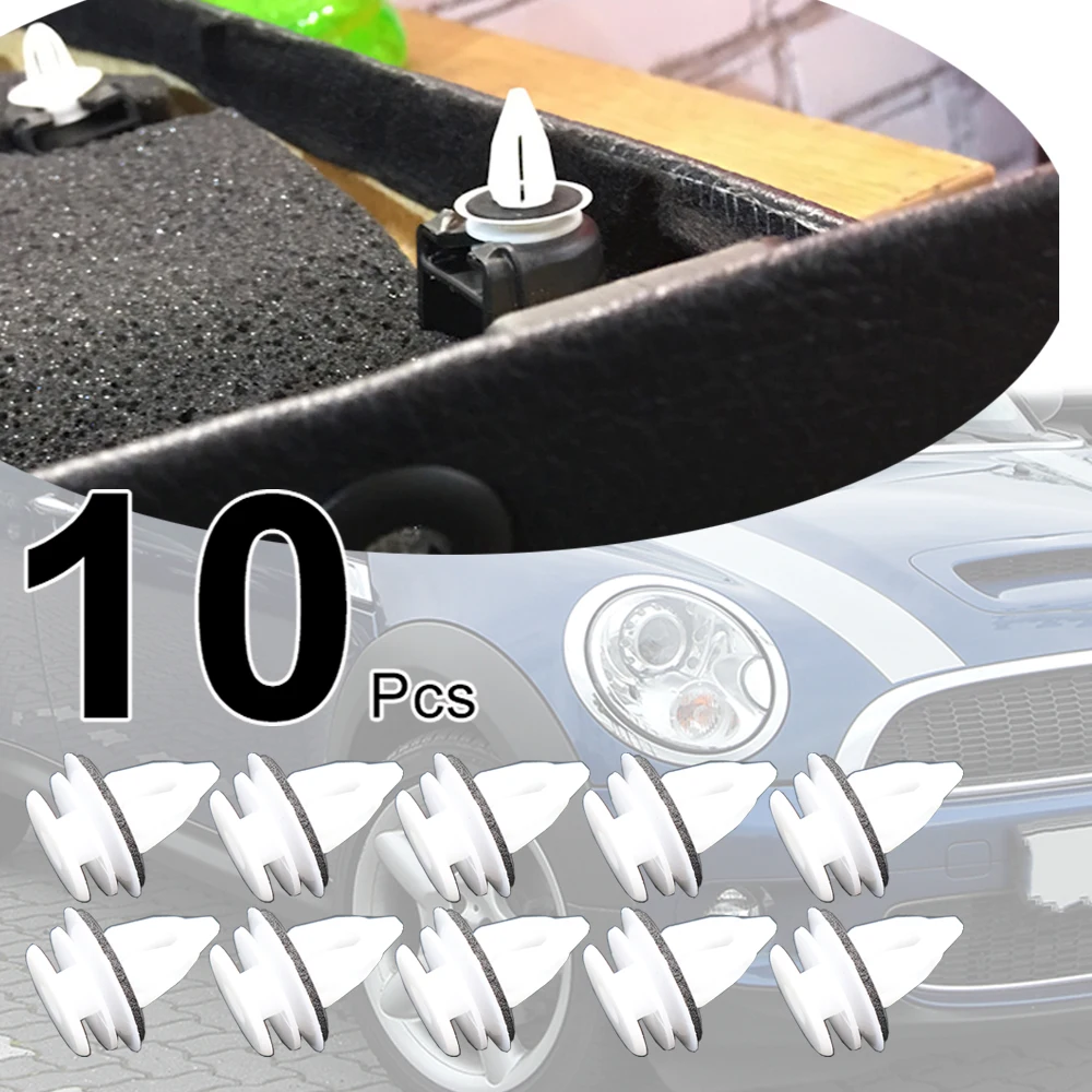 

10Pcs For BMW MINI R50 R53 R56 R57 R60 F54 F55 F56 F60 2001 - 2018 Coupe Paceman Door Card Panel Fascia Lining Trim Clips Rivets