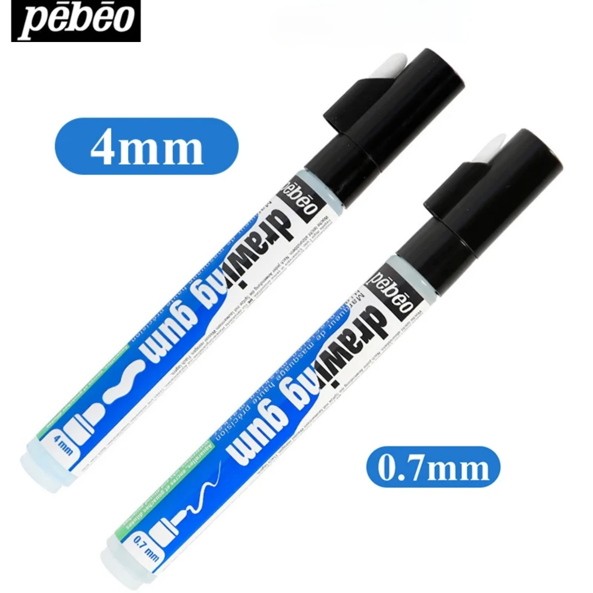 Pebeo Watercolor Marker Pen Blank Drawing Gum 0.7mm 4mm Watercolor Liquid Art Masking Pen France Leaving White Art Supplies DIY