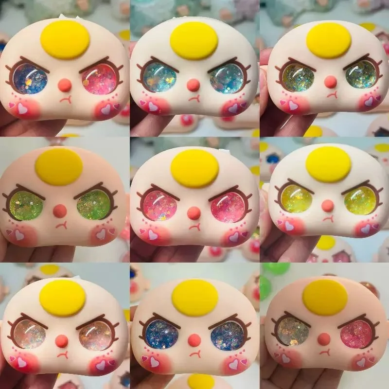 

In Stock Baby Three Cute Glass Flowing Sand Eyes Suitable For 100% Baby Three Diy Doll Faces And Eyes Accessory Christmas Gift