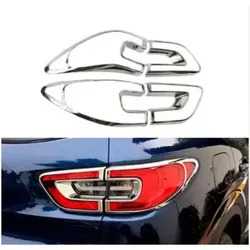 Front Lamp Cover Headlight Cover +Black Tail Light Rear Lights Decorate Cover Trim ABS Chrome For Kadjar 2015 2016 2017