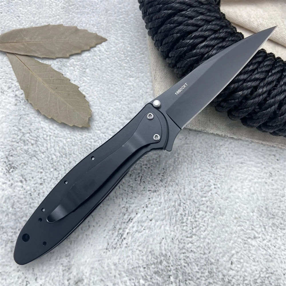 Pocket KS 1660 Onion Leeks Flipper Assisted Folding Knife Aluminum Alloy Outdoor Camping Hunting Knives Tactical Sharp EDC Tools