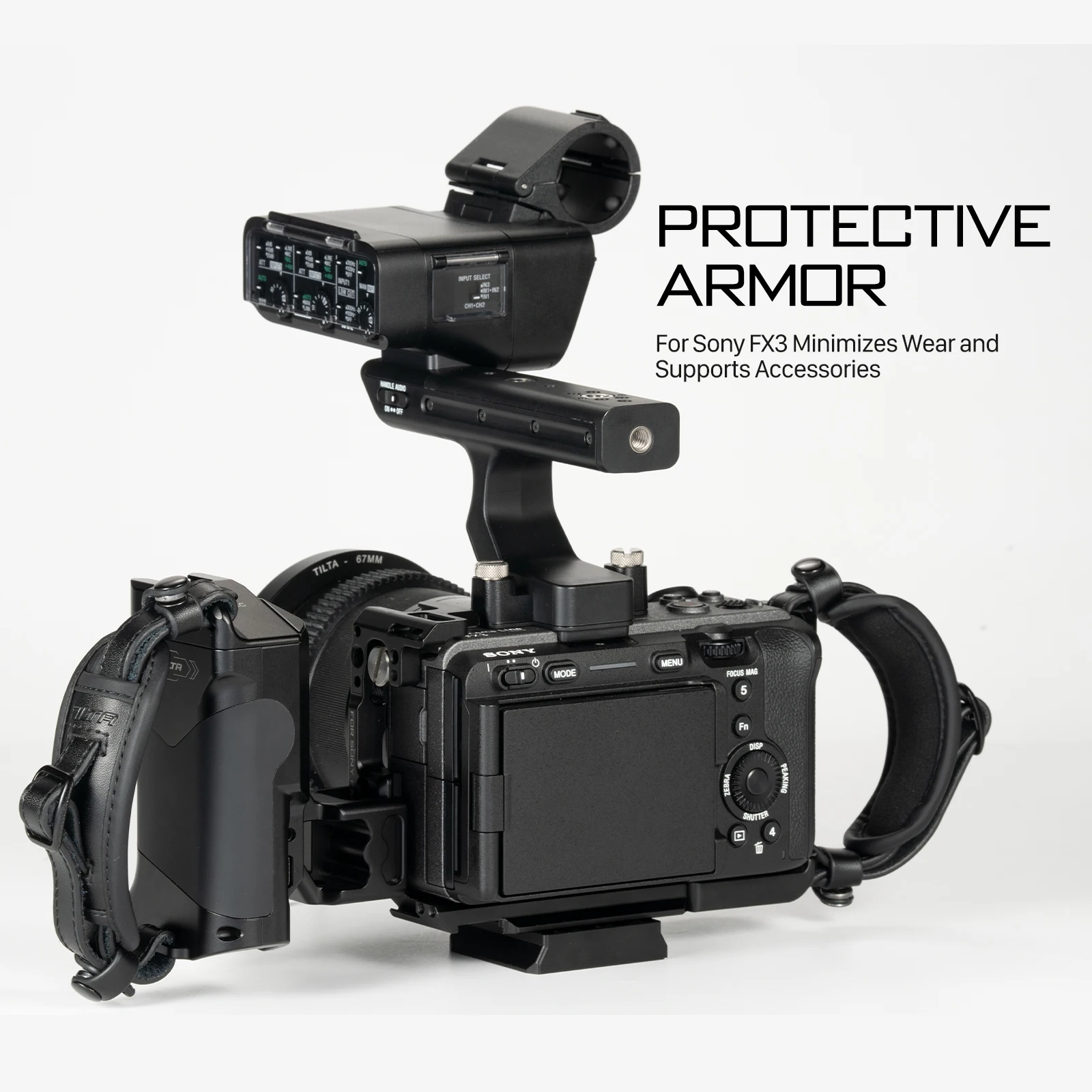 TILTA TA-T13-C Cinema Camera cage Pro Kit compatible with Sony FX3 FX30 with Top Handle Base Plate