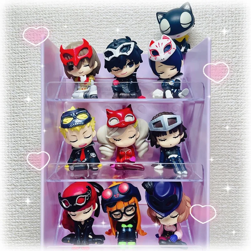 

5pcs Genuine Twisted-Wonderland Ace Trappola Toys Persona 5 Tactica Collectible Q Version Model Desktop Ornament Birthday Gift