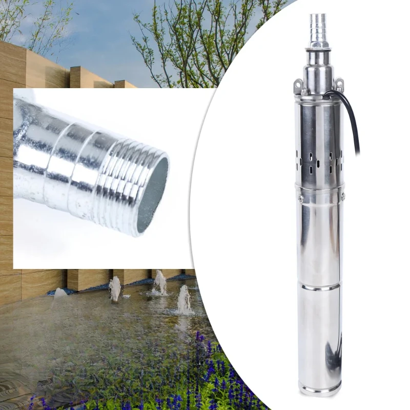 DC Solar Deep Well Water Pump Farm Ranch Submersible Irrigation Pump 12V 24V 48V