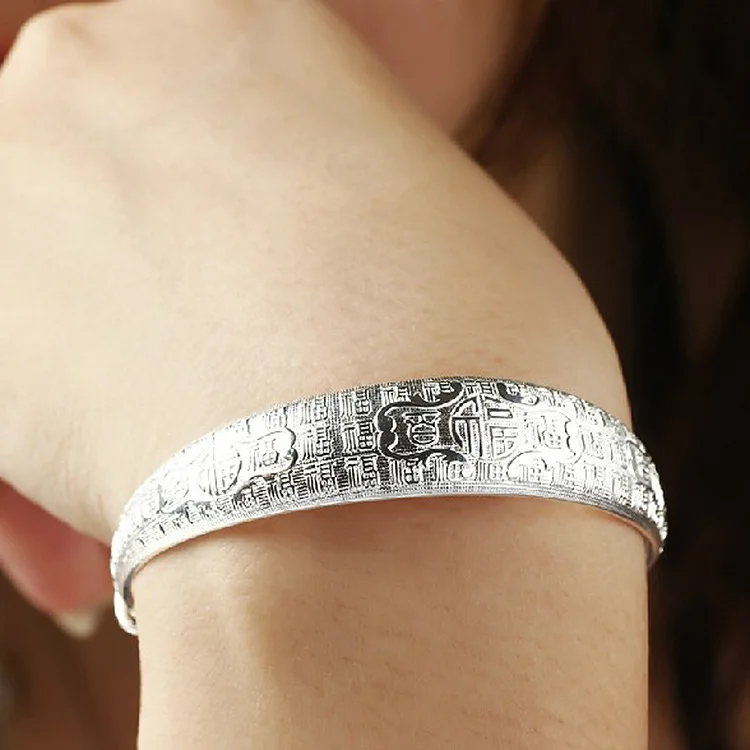 S925 925 Sterling Silver Pure Silver Bangle Bracelet Hypoallergenic Durable Smooth Handcrafted Jewelry For Daily Party Occasions