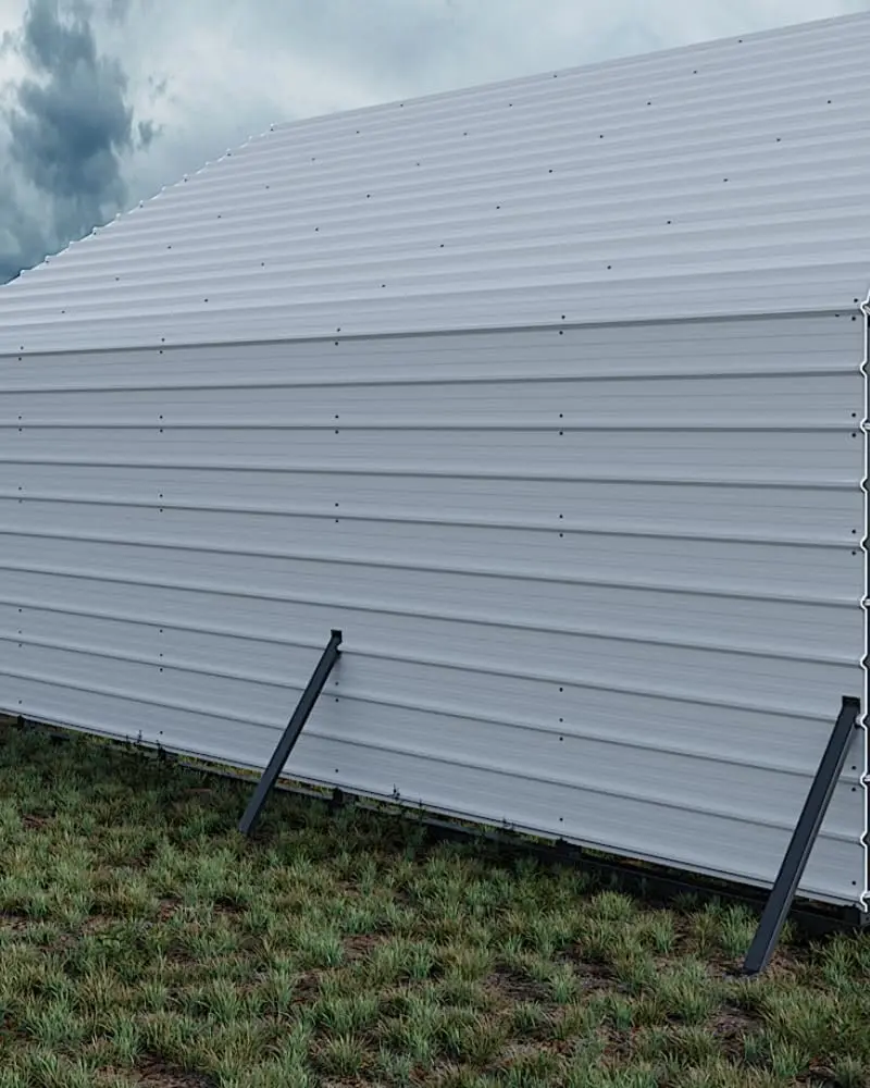 16 Cream – Heavy Duty Enclosed Metal Carport Kit | Ribbed Galvanized Steel Roof | All-Weather Protection | 13x26 / 13x21 / 13x16 ft | Secure Garage Shelter for Cars, Boats & Storage Sheds