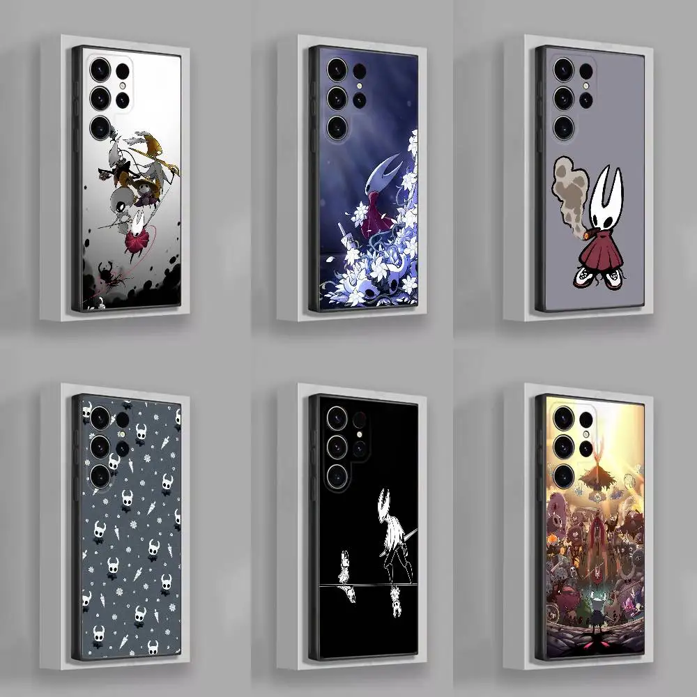 

H-Hollow K-Knight Silksong Phone Case For Samsung S25,S24,S21,S22,S23,S30,Ultra,S20,Plus,Fe,Lite,5G Black Cover