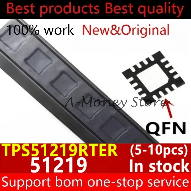 

(5-10pcs)51219 TPS51219RTER TPS51219 QFN-16