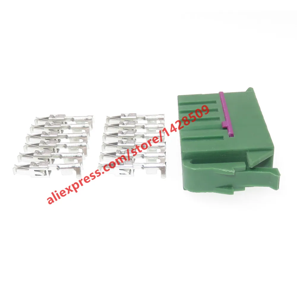 1 Set 12 Pin 3.5 Series Green Car Wire Sockets Auto Wiring Terminal Plug Pins Connector