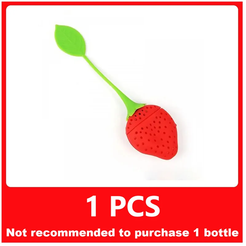 Strawberry Design Loose Tea Leaf Strainer Loose Herbal Spice Infuser Filter Diffuser Creative Bar Tools Kitchen Accessori