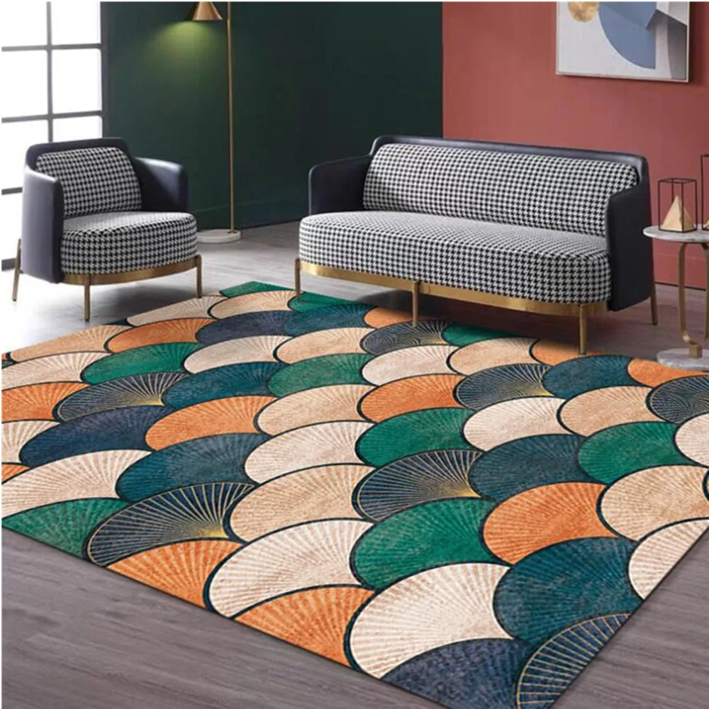 

Modern Scale Geometric Carpets For Living Room Home Bedroom Persian Carpet Coffee Table Area Rugs Tapete Delicate Floor Mats