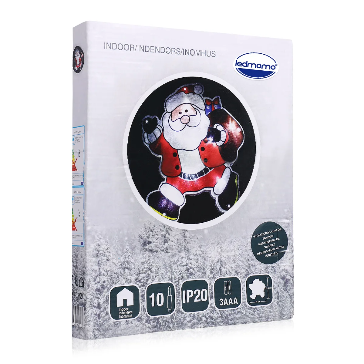 أضواء نافذة النجوم Led ديكور معلق تعمل أضواء الجنية البيضاء الدافئة لحفلة عيد الميلاد متجر المنزل الزجاج #5