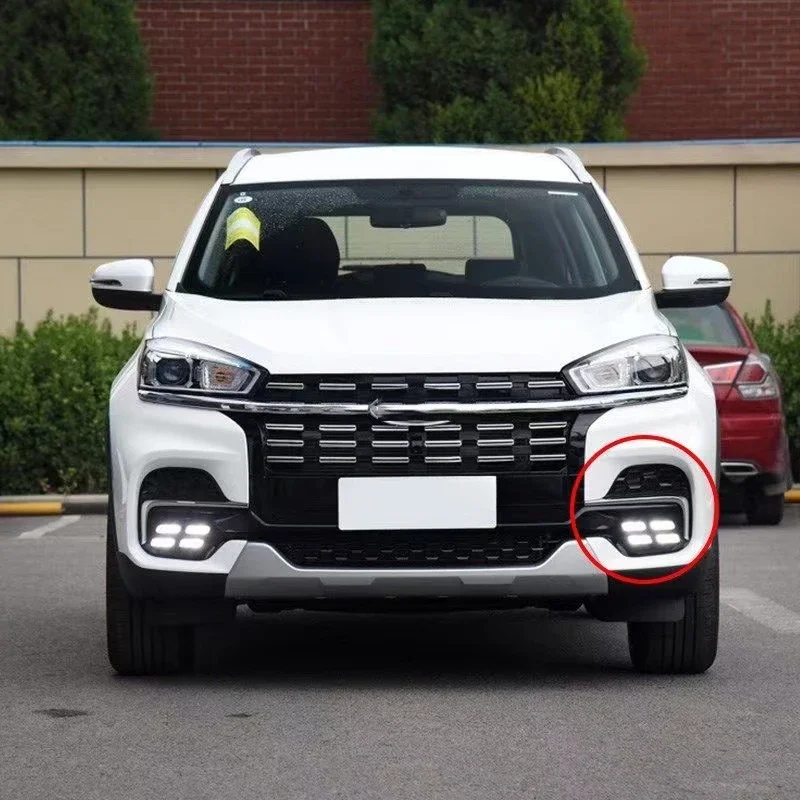 

Auto Front Bumper Fog Light Grille Cover for Chery Tiggo 8 2018-2020 Left Right Side Lower