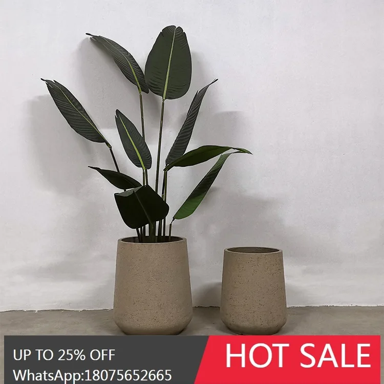 SGF الحديثة قطرة الماء شكل الطابق الاسمنت زهرية المنزل البستنة النباتات الخضراء الديكور