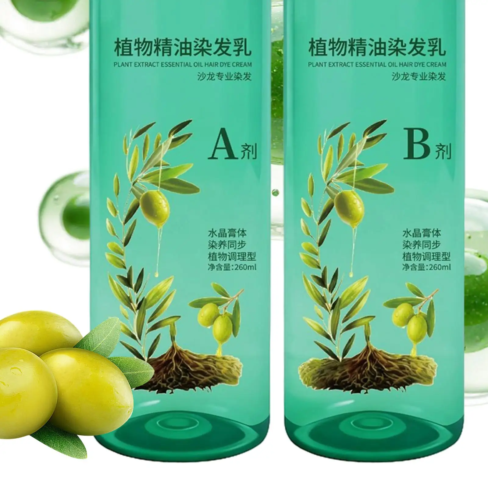 

2 шт. по 260 мл, коричневый/черный шампунь для окрашивания волос, стойкая краска для волос на основе растительных масел, легко окрашивает волосы, легко наносится, закрашивает седину