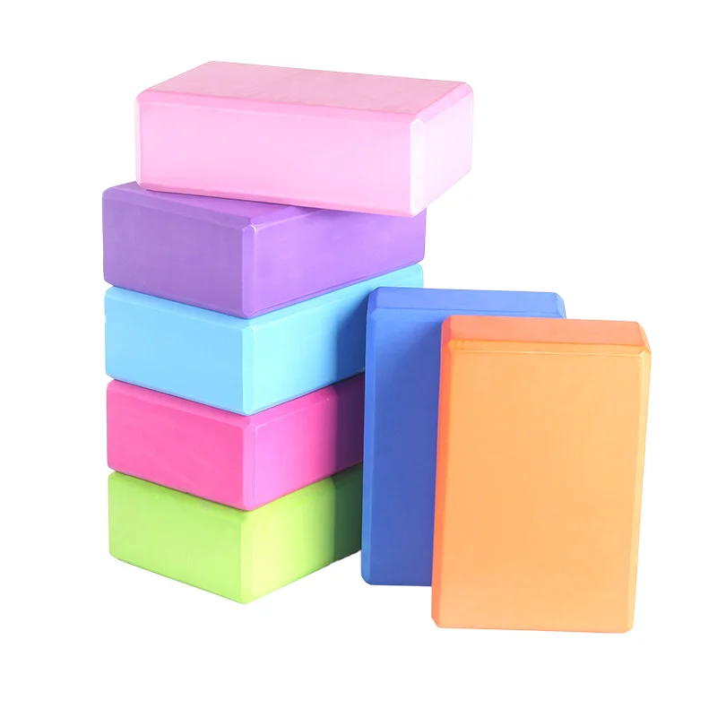 Home Exercise Equipment Natural EVA Foam Non-Slip Fitness Yoga Block Premium Soft Simple Yoga Brick Universal Paper Wrap