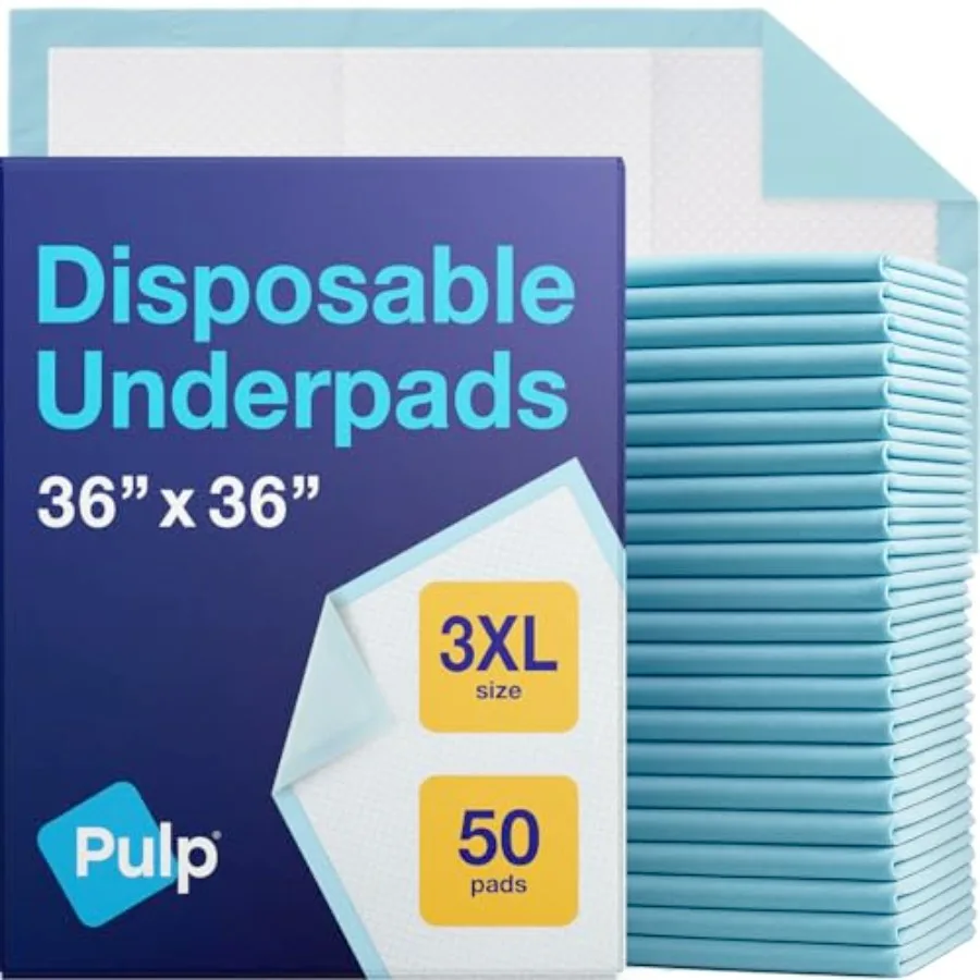 

50 x Incontinence Underpads 36" x 36" XXXL Bed Pads Disposable Adult Super Absorbency Chux Pads for Adults and Babies Incontine