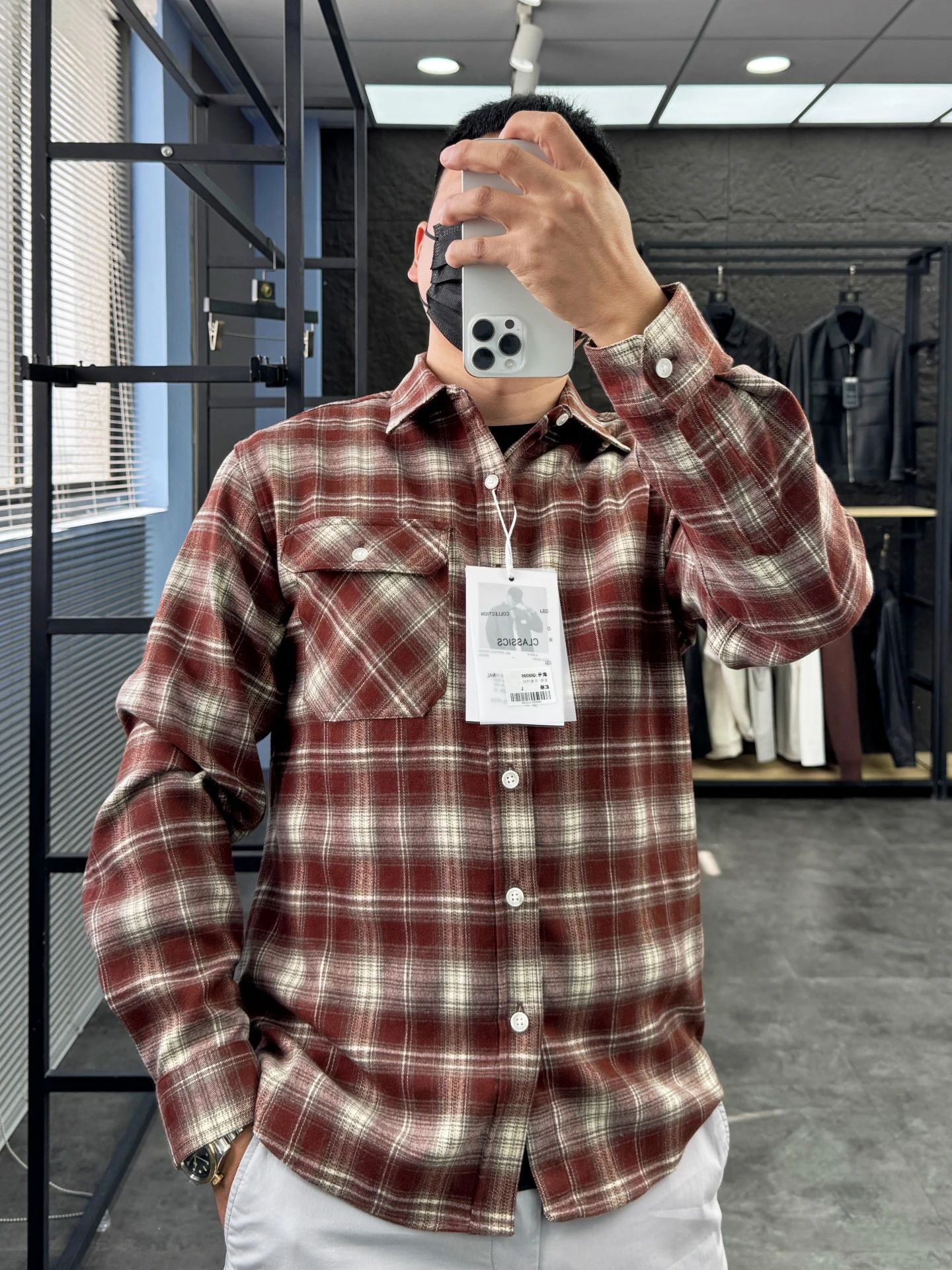 

Классическая винтажная американская рубашка в клетку для мужчин: удобная повседневная модель с длинным рукавом и воротником, модная верхняя одежда для весны (Pampa& Standard)