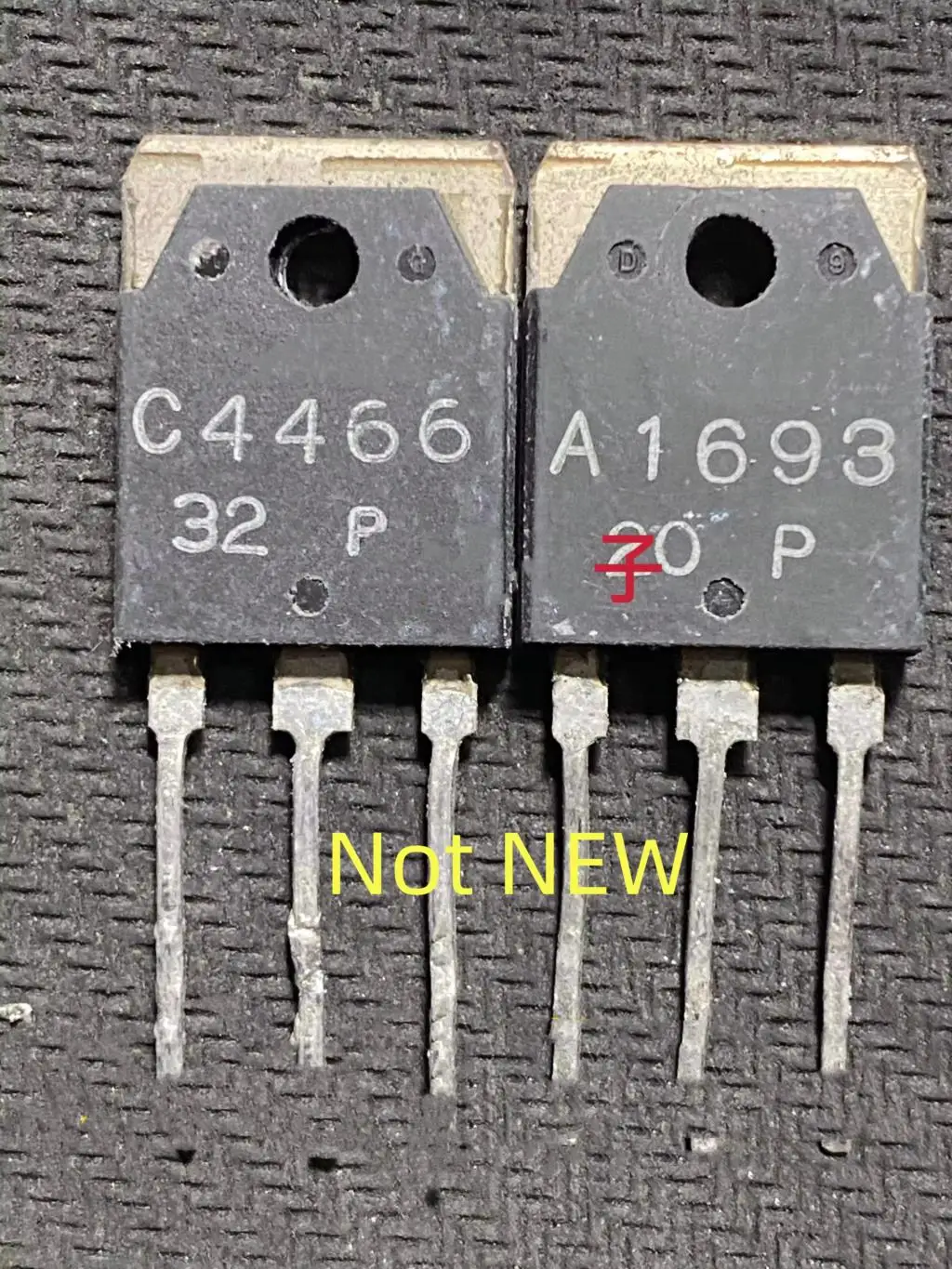 Used 10 Uds./lote A1693 C4466 2SA1693 2SC4466 a 247 5 pares amplificador de Audio tubo de emparejamiento Original disassembly