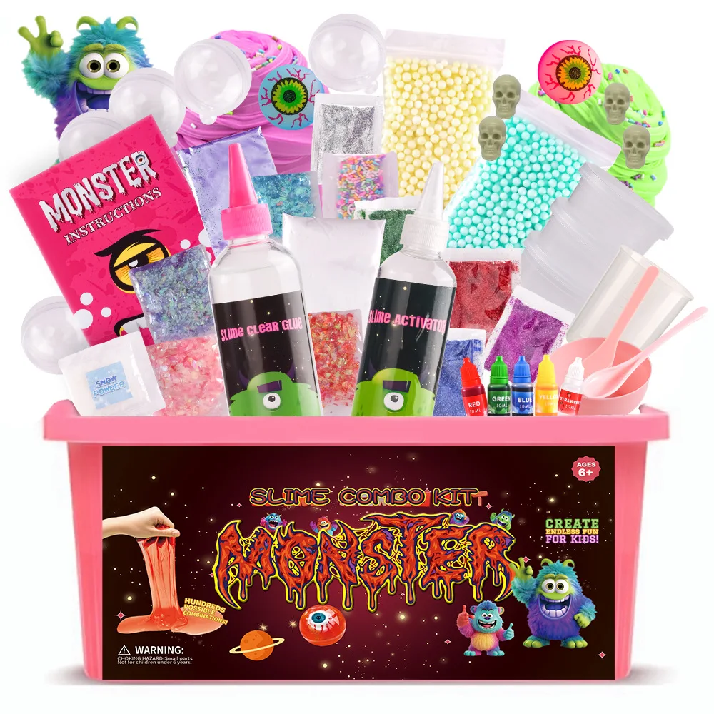Jouet de développement sensoriel pour enfants, kit de slime monstre à une œillette à faire soi-même, cadeau éducatif