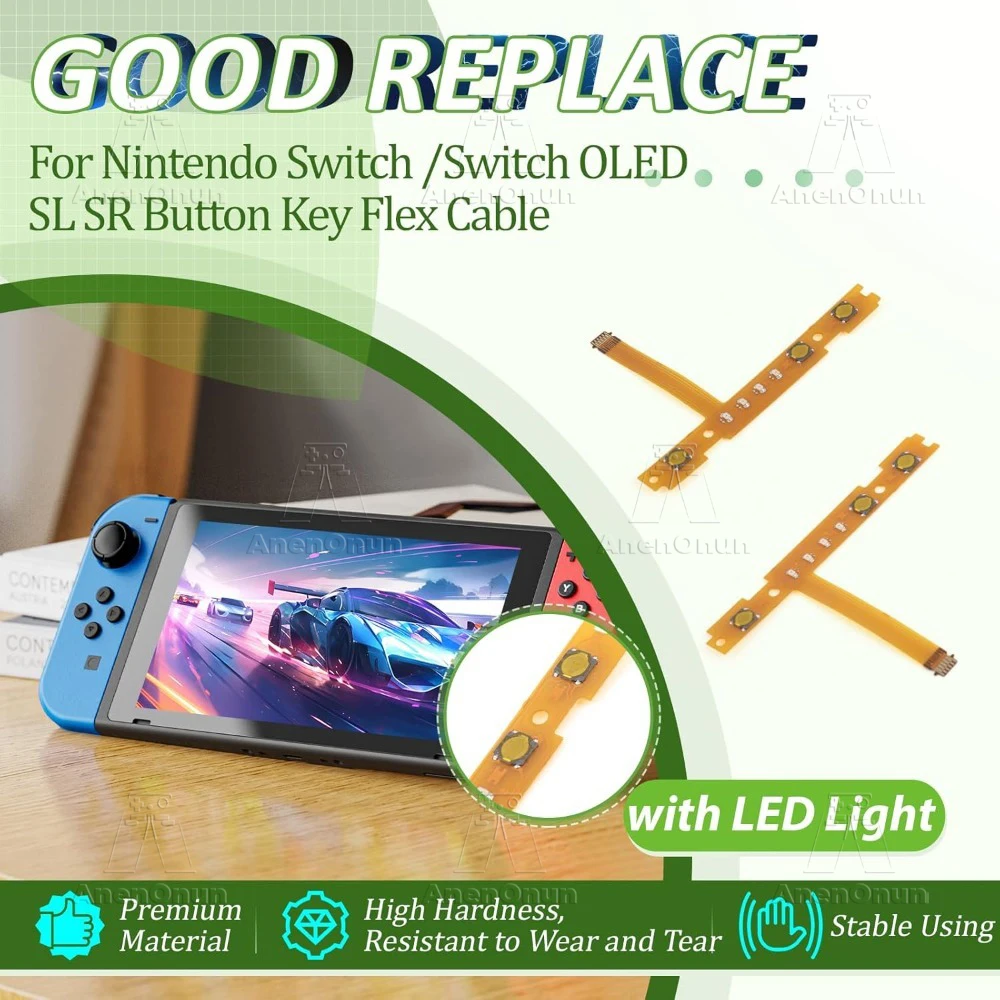 SL SR ZL ZR L 플렉스 케이블 스위치/스위치 OLED 프리미엄 교체 수리 부품 조이콘 컨트롤러 버튼 리본 케이블 고정 키트