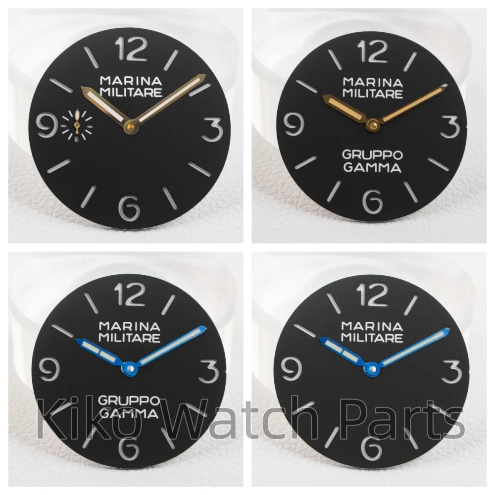 

Для часов Pam Case 6152/6154, 39 мм, циферблат, стрелки, зеленые светящиеся, подходят для механизма ETA6497/ST3600, винтажный ретро-дизайн, запасные части