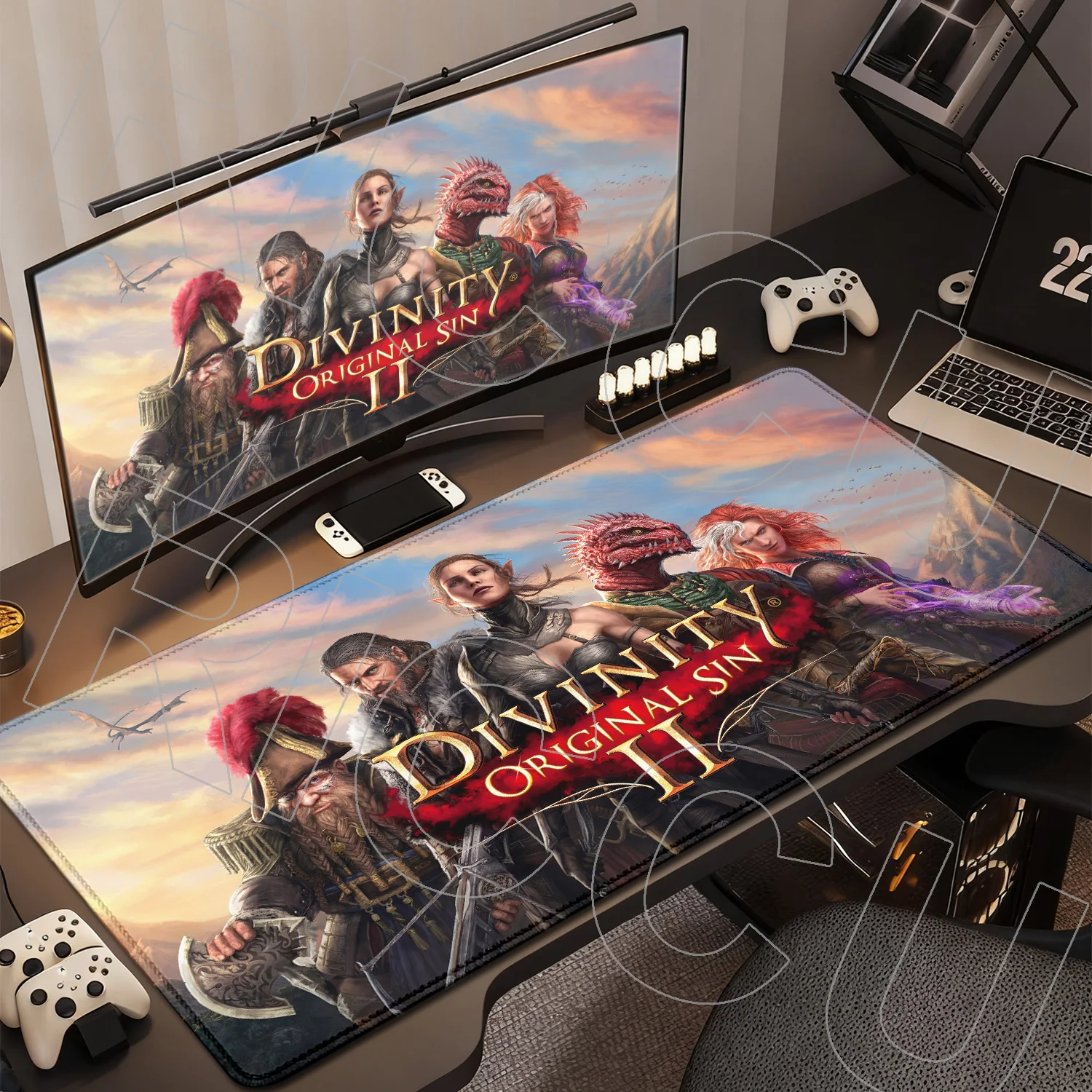 XXL Mouse Pad Non-Slip Rubber carpet Edge locking 900X400MM mouse pads Game play mats game Divinity PC Accessories Rug Desk Mat