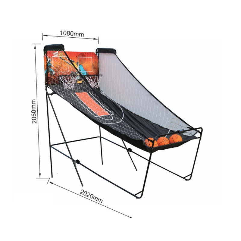 

Wholesale Basketball Shooting Machine with Electronic Score Adult & Children Basketball Rack