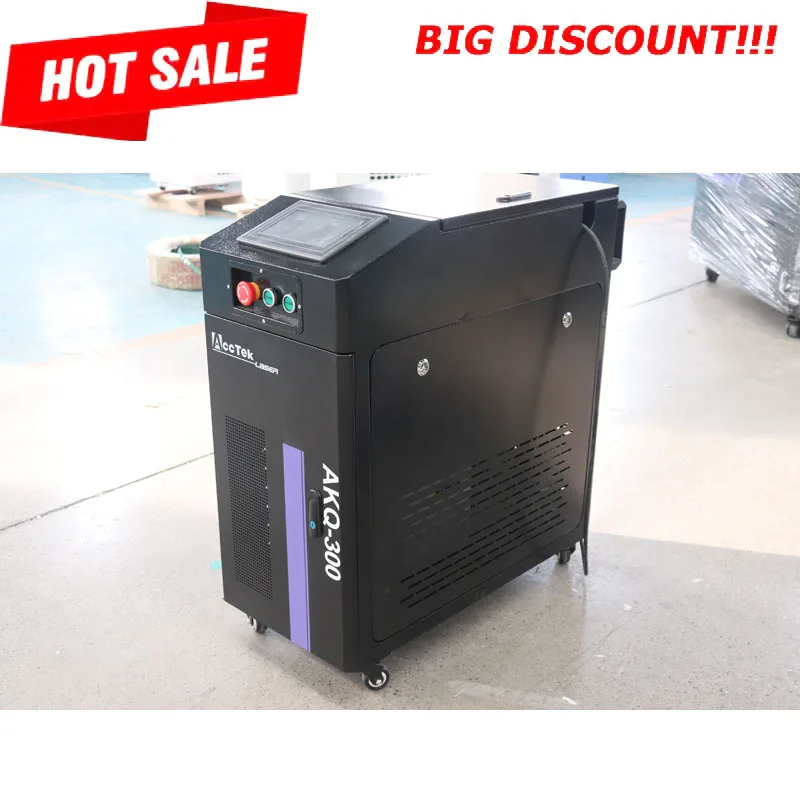 

Hot Selling Portable Mini 300w Pulse Handheld Fiber Laser Cleaning Machine For Paint And Rust Removal