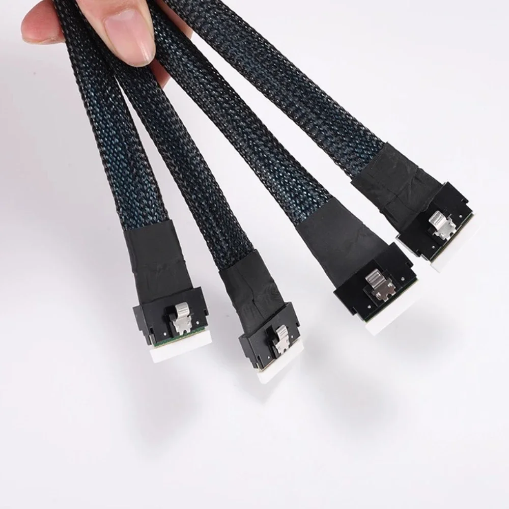 Speedier Slimsas Oculink vers Slimsas MCIO câble de Date pour station d'accueil graphique GPU Dock adaptateur de fond de panier Riser 50 cm 55 cm 75 cm câble