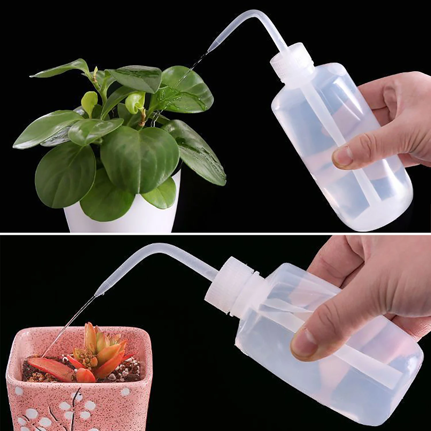 

150/250/500ML Squeezable Watering Bottle Beak Pouring Kettle Succulents Plant Flower Seedling Watering Can For Gardening