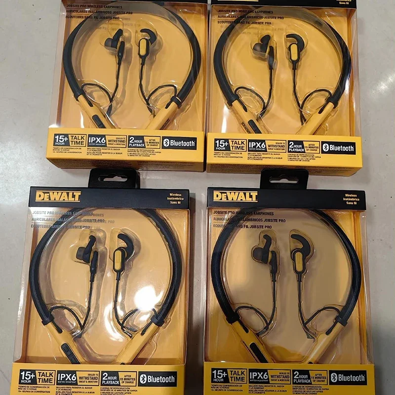 【新品未開封】 DEWALT デウォルト ワイヤレスイヤホン ネックバンド型 Amazon.com: DEWALT Heavy Duty Black Edition 2-in-1 Neckband