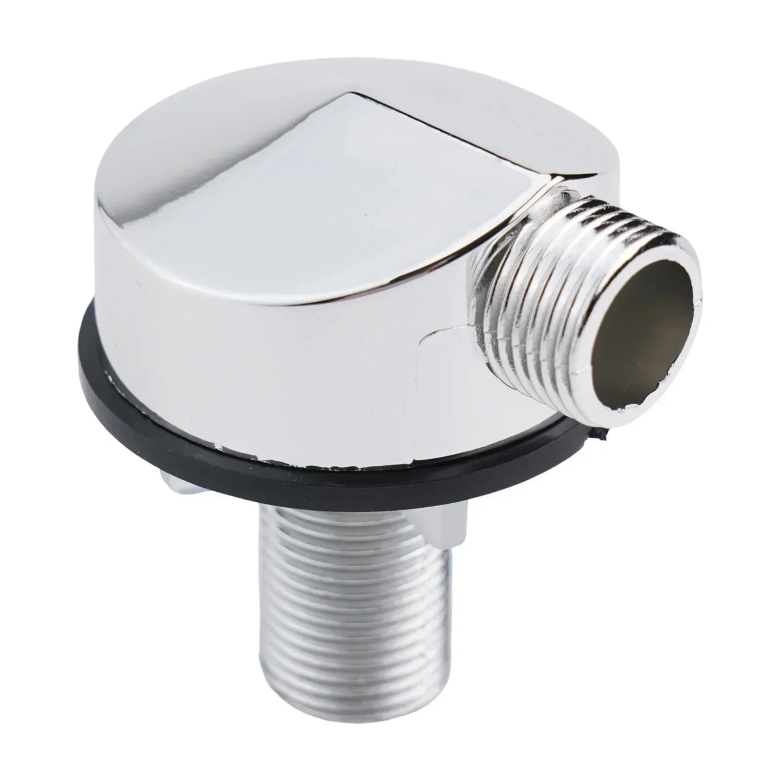 1pc Copper Shower Head Round Adapter Wall Mounted Elbow Connector Concealed Pipe Standard G1/2inch Water Outlet Polished Chrome