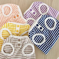 Dog Vest Spring Summer Pet Striped Shirt Cotton Puppy Costume Chihuahua French Bulldog Clothing Cat T Shirt Girls Dog Clothes
