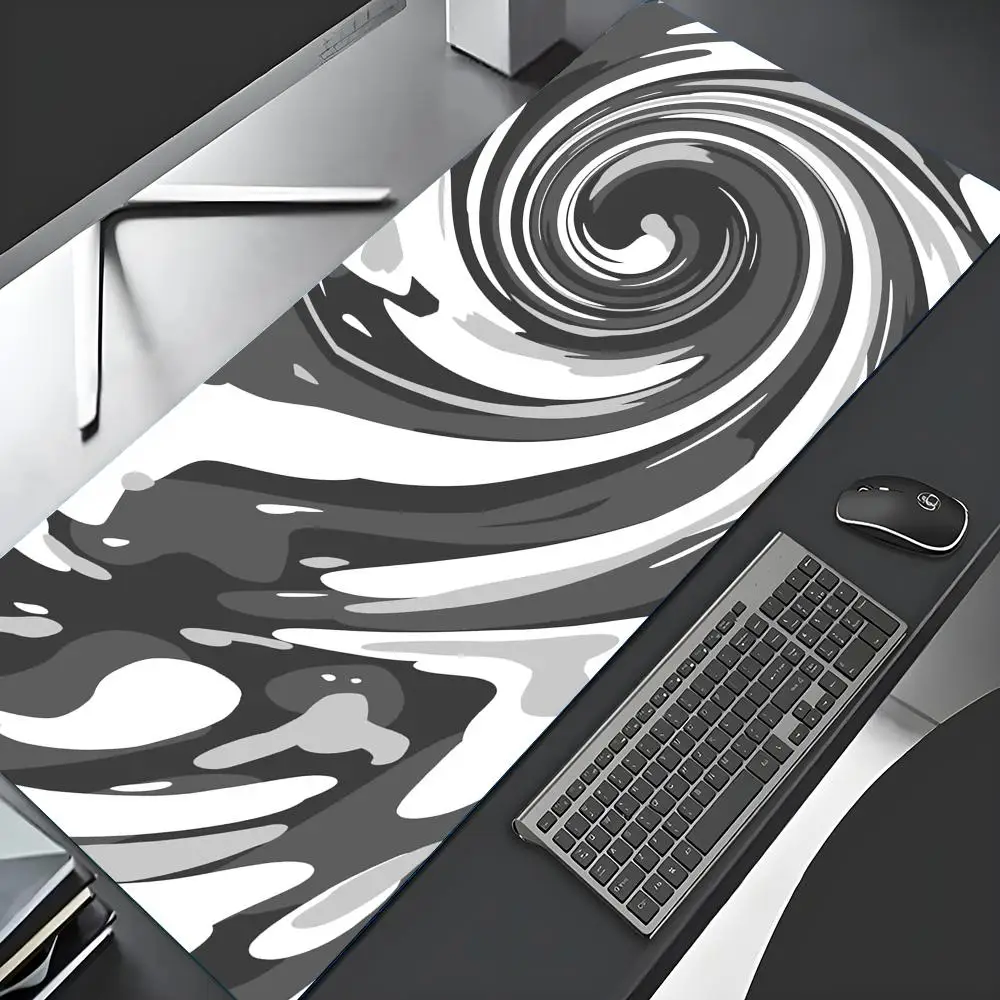 

Strata Liquid Mousepad Large Gaming Keyboard Extended Pads Purple and Black Mouse Mat Topographic Mouse Pad PC cabinet Deskmat