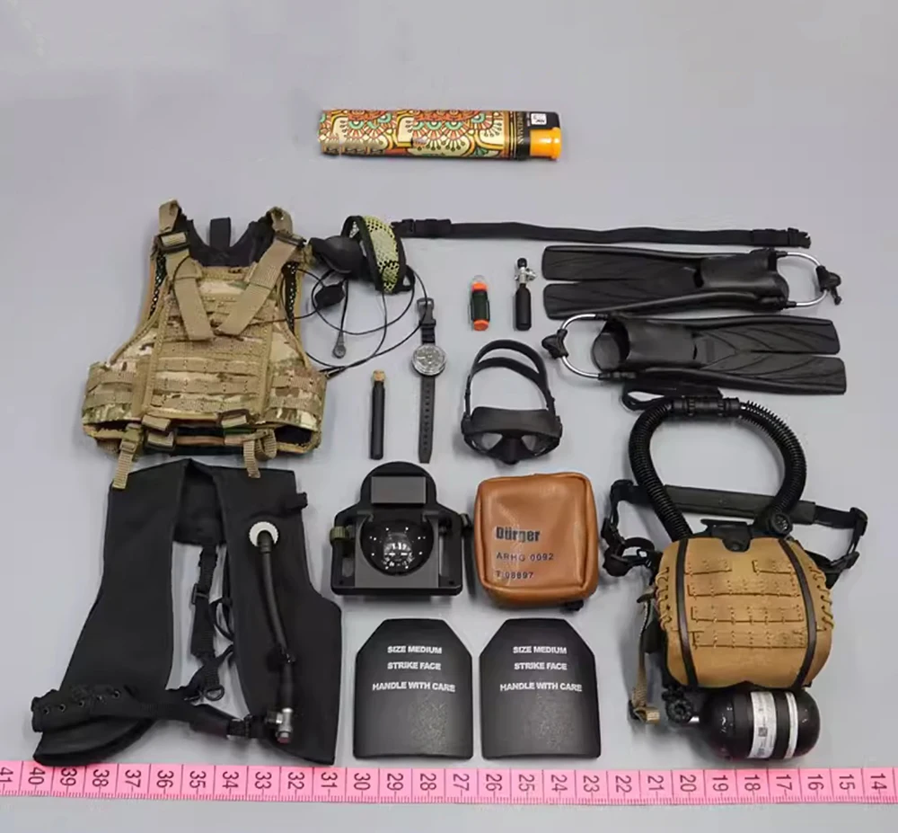 1/6 Soldierstory SS131 HK Soldier Doll Special Mission Unit Water Diver Hang Chest Vest Bag Communication For Scene Component - Image 4