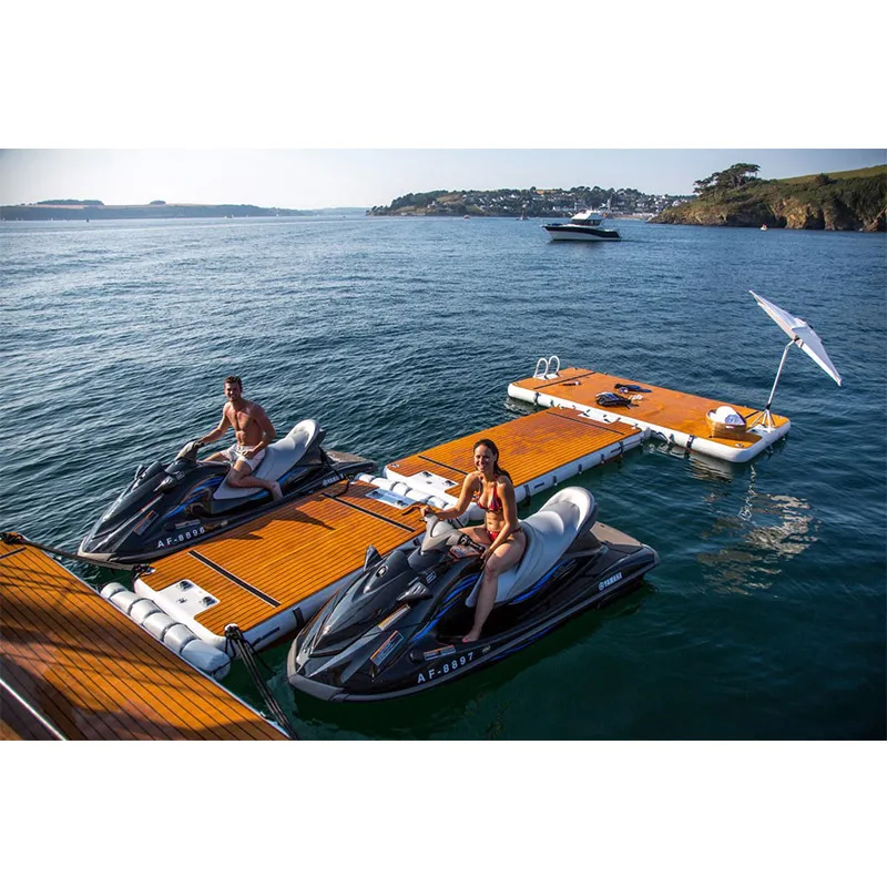 Water Sport Inflatable Platform Summer Swimming Yoga Inflatable Floating Mat Dock Island