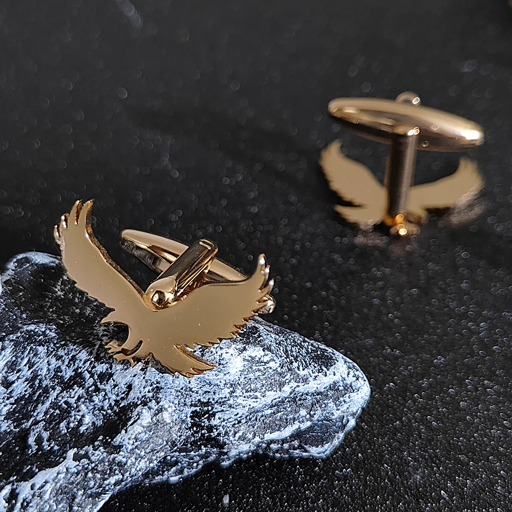 Eagle Cufflinks Metal Animal Men's Cufflinks Business Shirt Decorative Cuff Links Buttons Fashion Stainless Steel Jewelry Gifts