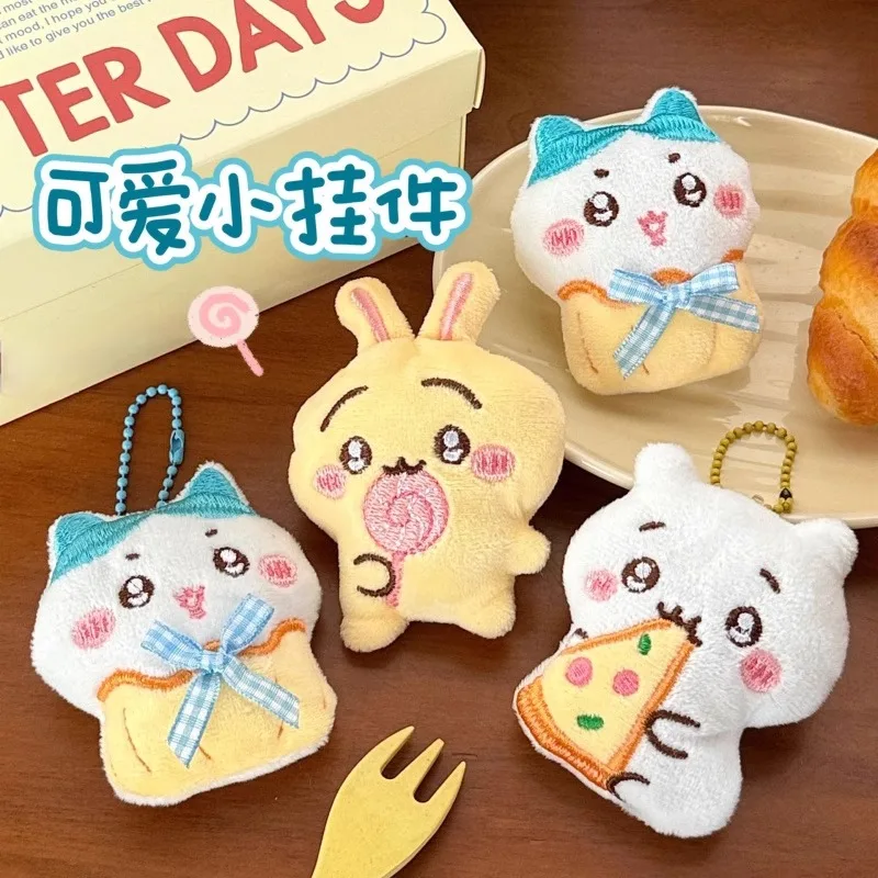 chiikawa new cute plush cartoon doll pendant, brooch, backpack keychain brooches