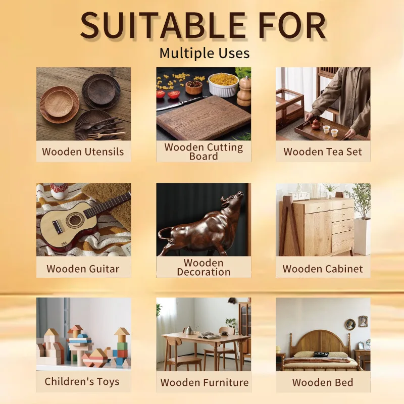 زيت شمع خشبي من الخشب الصلب، صيانة أثاث شمع العسل بلون شفاف، تلميع، مقاوم للعفن ومضاد للتآكل