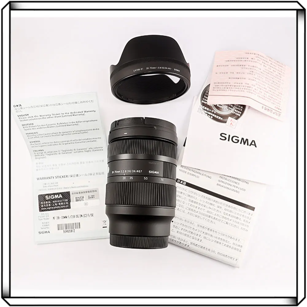 Sigma 28-70mm F2.8 DG DN Contemporary Lens Full Frame Mirrorless Camera Standard Zoom Lens for Sony E Mount or L mount