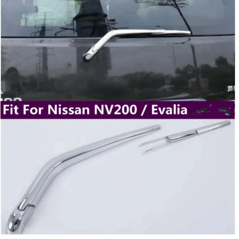 ABS Chrome Rear Window Rain Wiper Windscreen Windshield Molding Cover Trim Accessories For Nissan NV200 Evalia 2018-2022