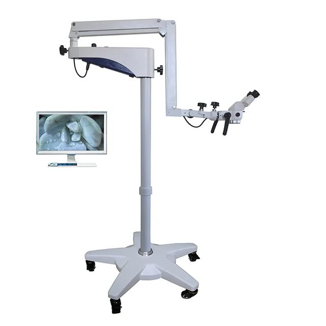 High Quality Ophthalmic Surgery 45 Degree Tilt Binocular Surgery Standing Microscope Surgery