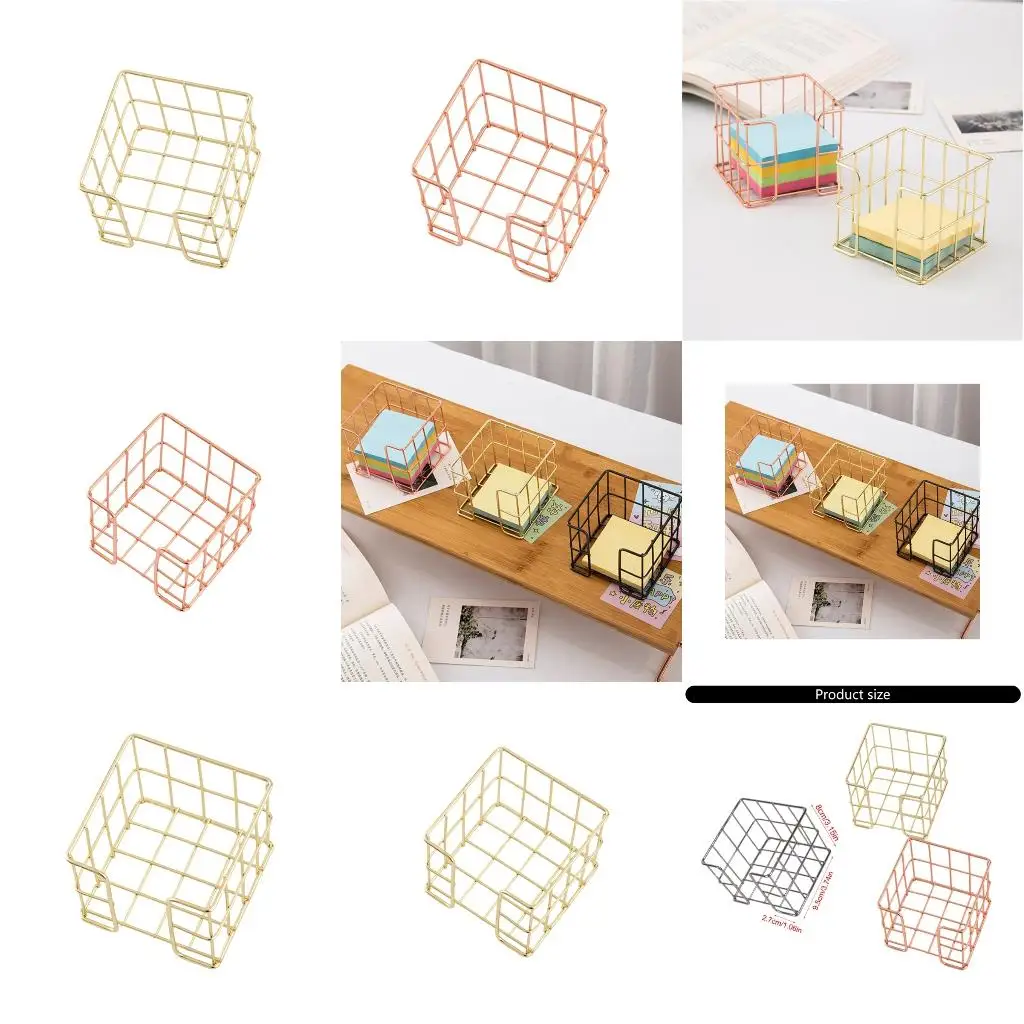  Note Holder Box 27x95x80mm Memo Pad Block Holder Desk Note Organizers Memo Paper Holder Memo Pad Box For Office Desk