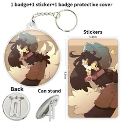 Kaze no Klonoa Anime Character Game Soft Button Badge Brooch anchor Peripherals Pin Fandom Commemorative Pupil Tinplate