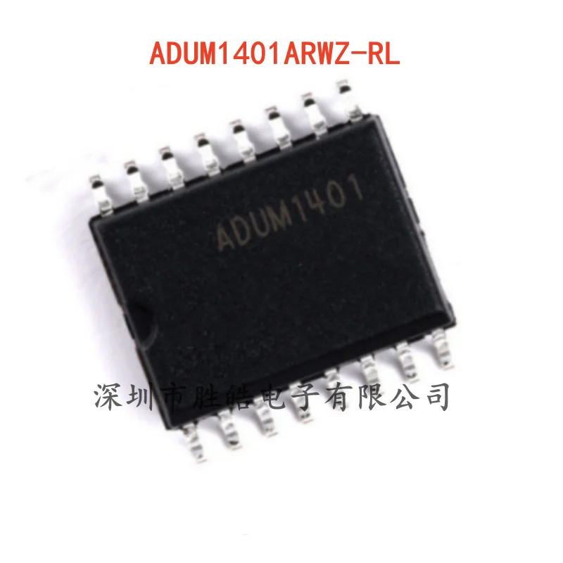 (2PCS)  NEW   ADUM1401ARWZ-RL   Four-Channel Digital Isolator Chip   SOIC-16    ADUM1401ARWZ-RL   Integrated Circuit