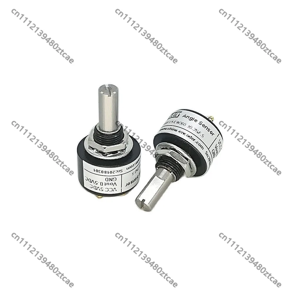 20mm Outer Diameter Non-contact Angle Sensor 0-5V Output 360° Digital Potentiometer 6mm Shaft