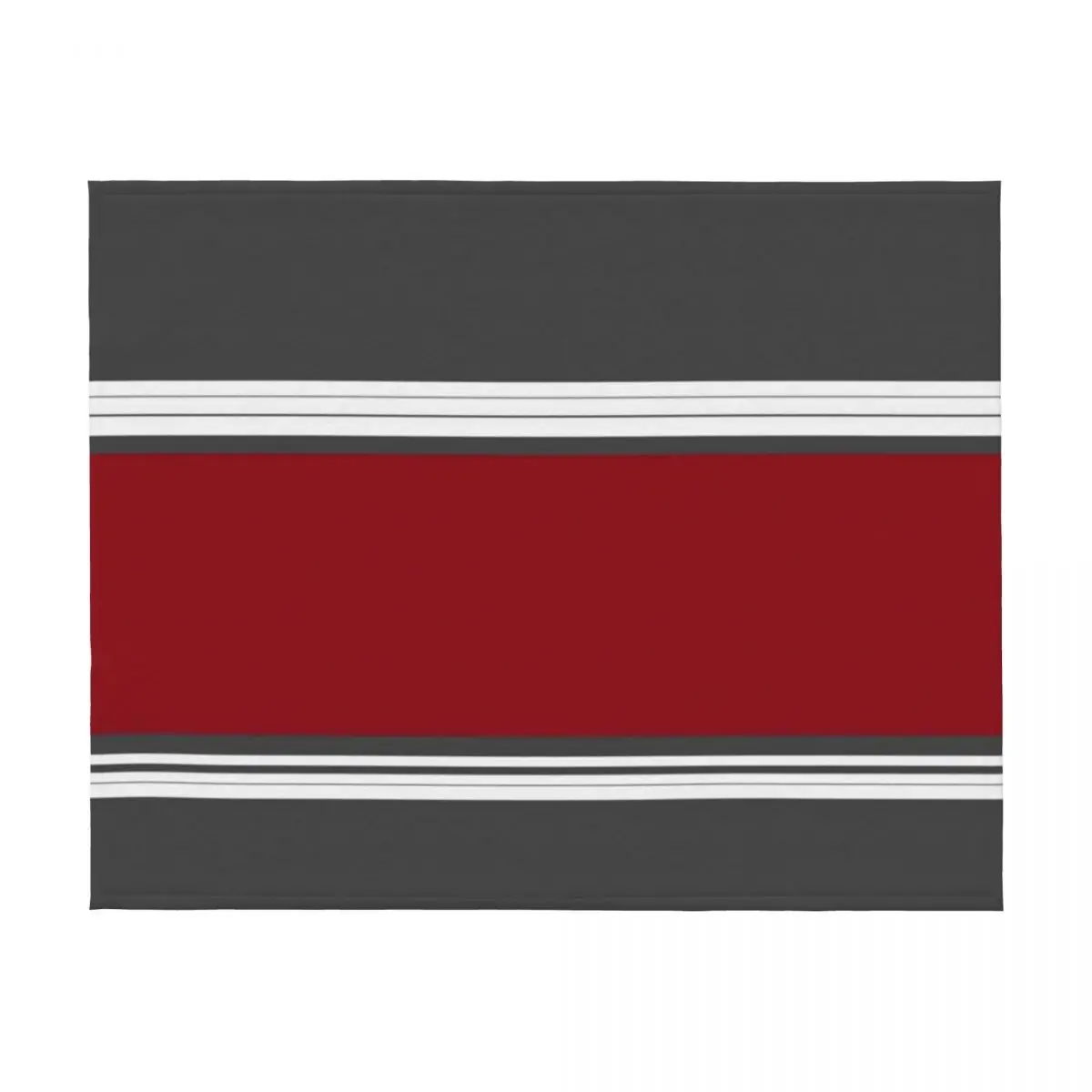 بطانية رمي بخطوط رمادية وحمراء للهالوين هدية شخصية بطانيات فروي مرجحة #2