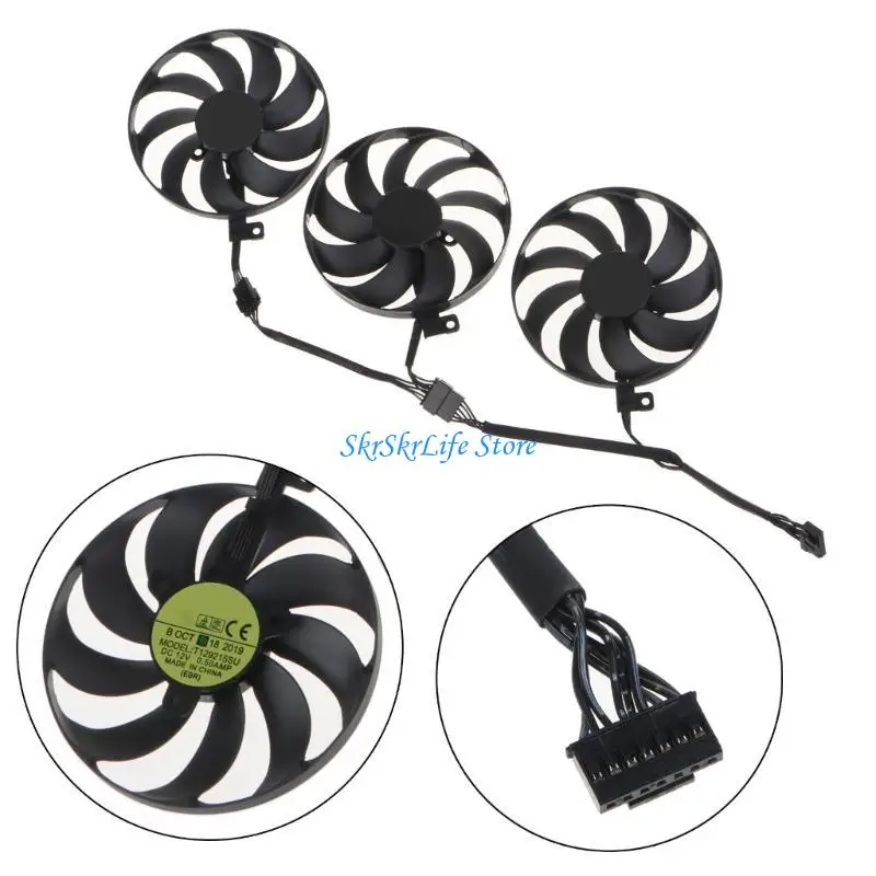 

E65E 3PC 90mm for TUF RTX3060ti T129215SU 12V VGA Fan Graphics Card Cooler Fan