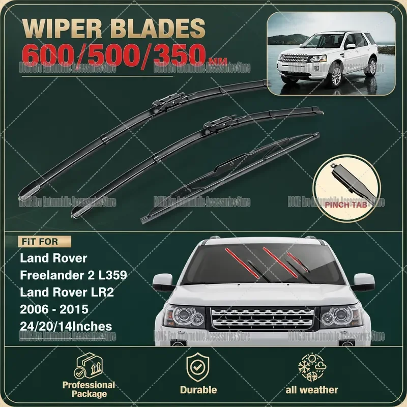 For Land Rover Freelander 2 L359 LR2 Wiper Blades Front Rear Windscreen 2006-2015 Auto Accessories Replacement Parts